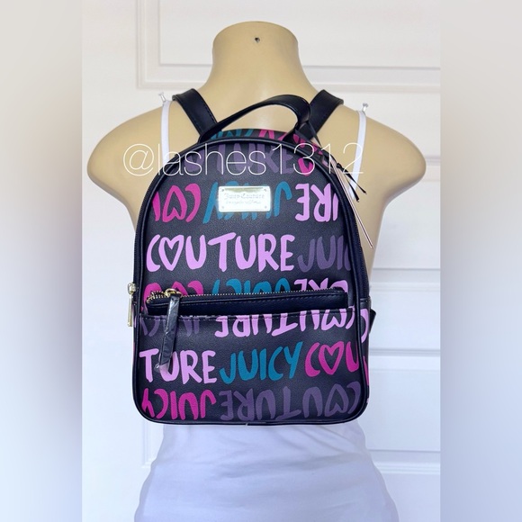 JUICY COUTURE Bag Mini Backpack with Pouch - Black - Picture 7 of 8